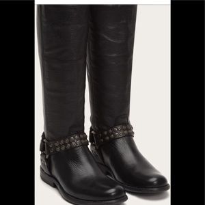 Frye Phillip Harness Studded Tall boots